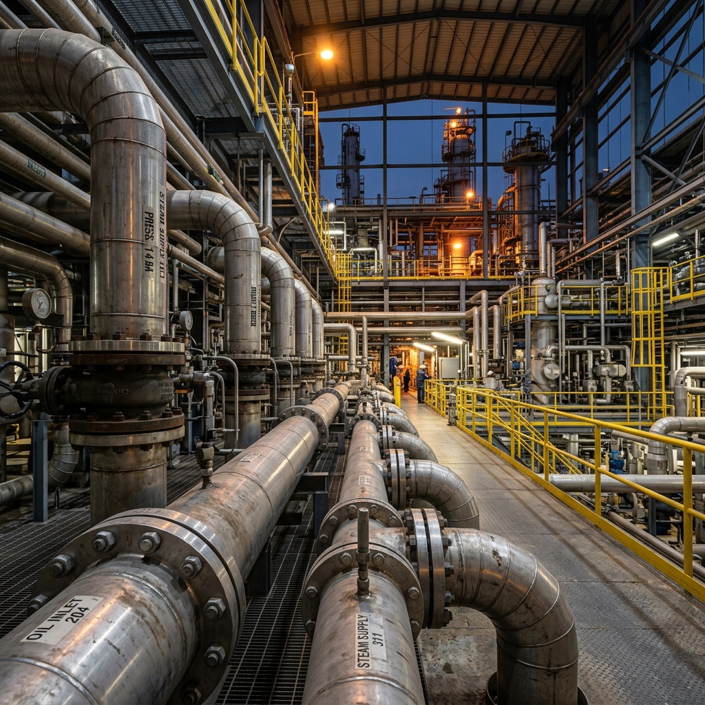 Industrial piping and machinery facility